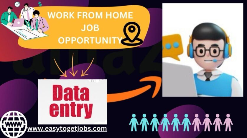 Data Entry Work From Home Job Opportunity, freshers and experienced apply, easytogetjobs