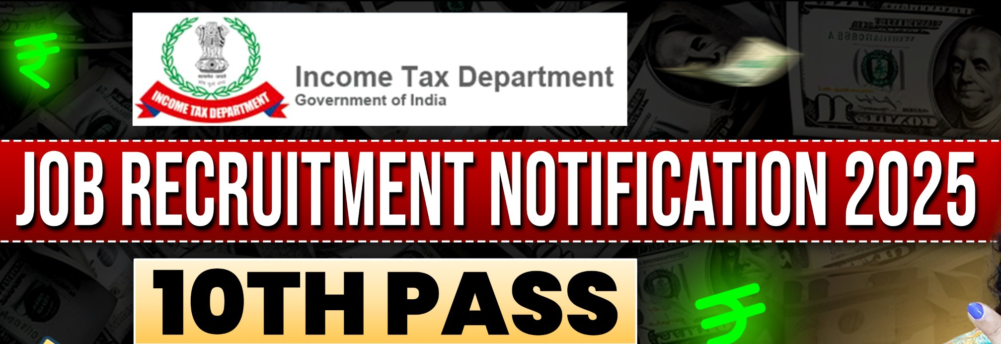 INCOME TAX VACANCY FOR 10TH, 12TH PASSED IN 2025