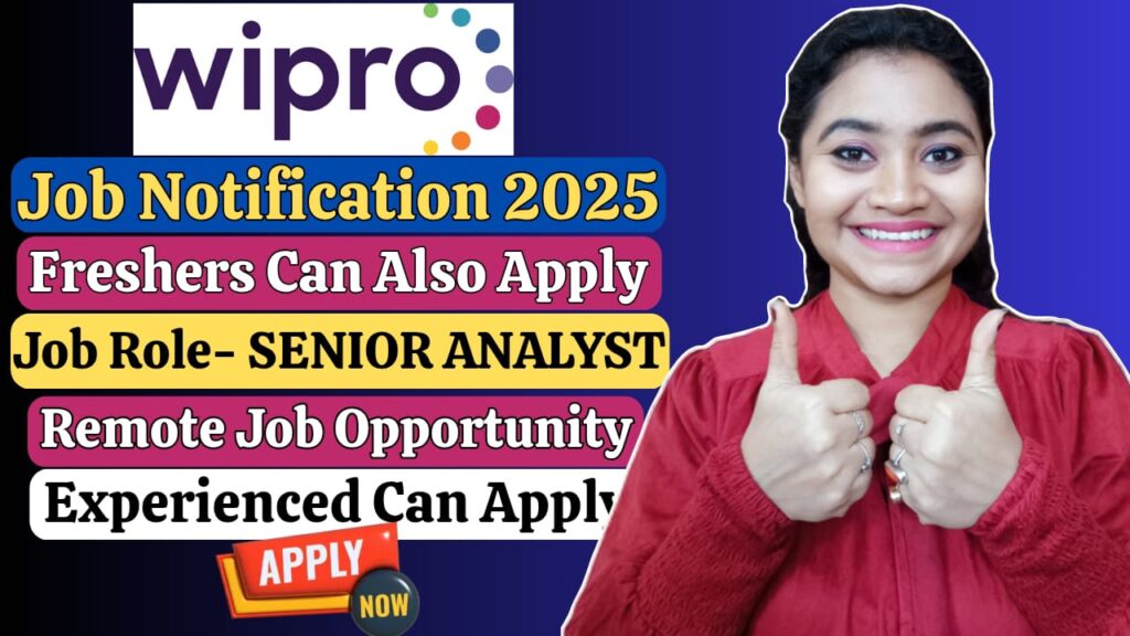 Wipro freshers opportunity, experienced can also apply in 2025